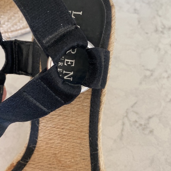 Ralph Lauren Blk Wedge sz 7 - Picture 7 of 9